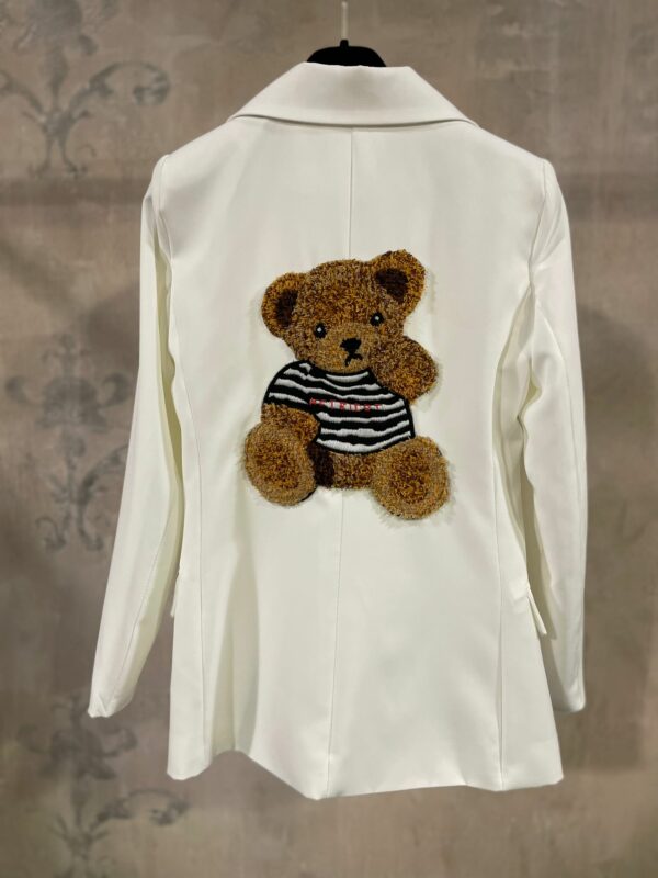 Giacca Striped Bear Bianco