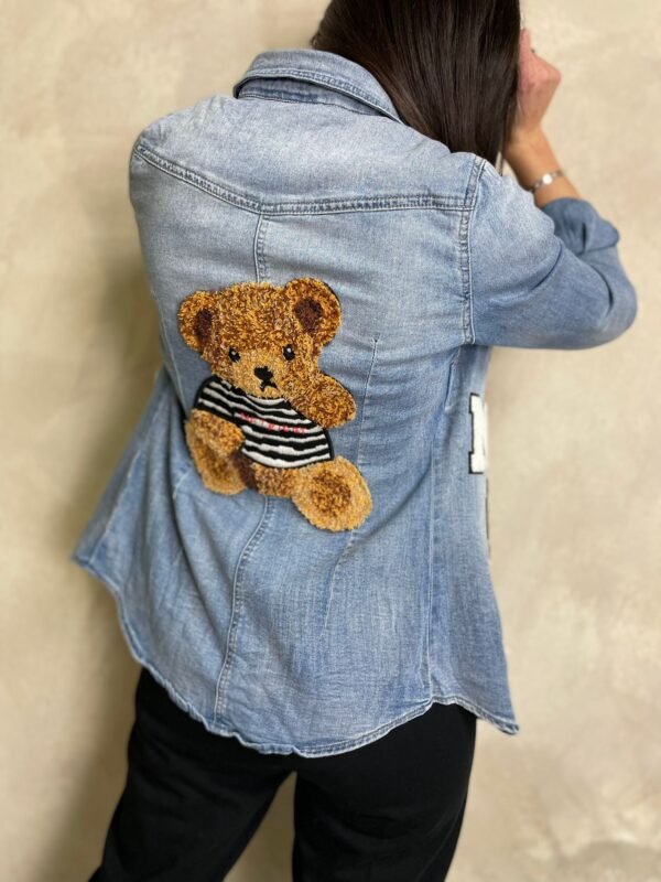 Camicia Jeans Striped Bear