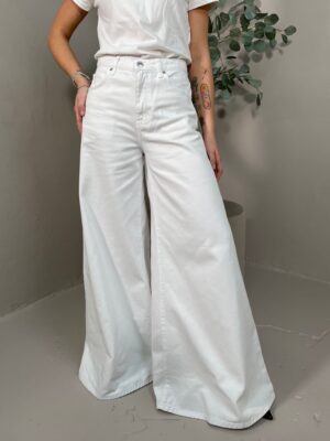 Jeans Bianchi Wide Leg Vicolo