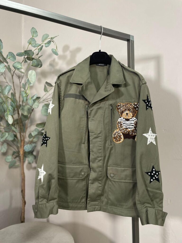 Giacca Verde Vintage Patch